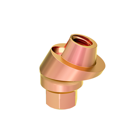 TV Screw Retained Abut.,Angled 17°, Ø 4.5mm, H 2mm